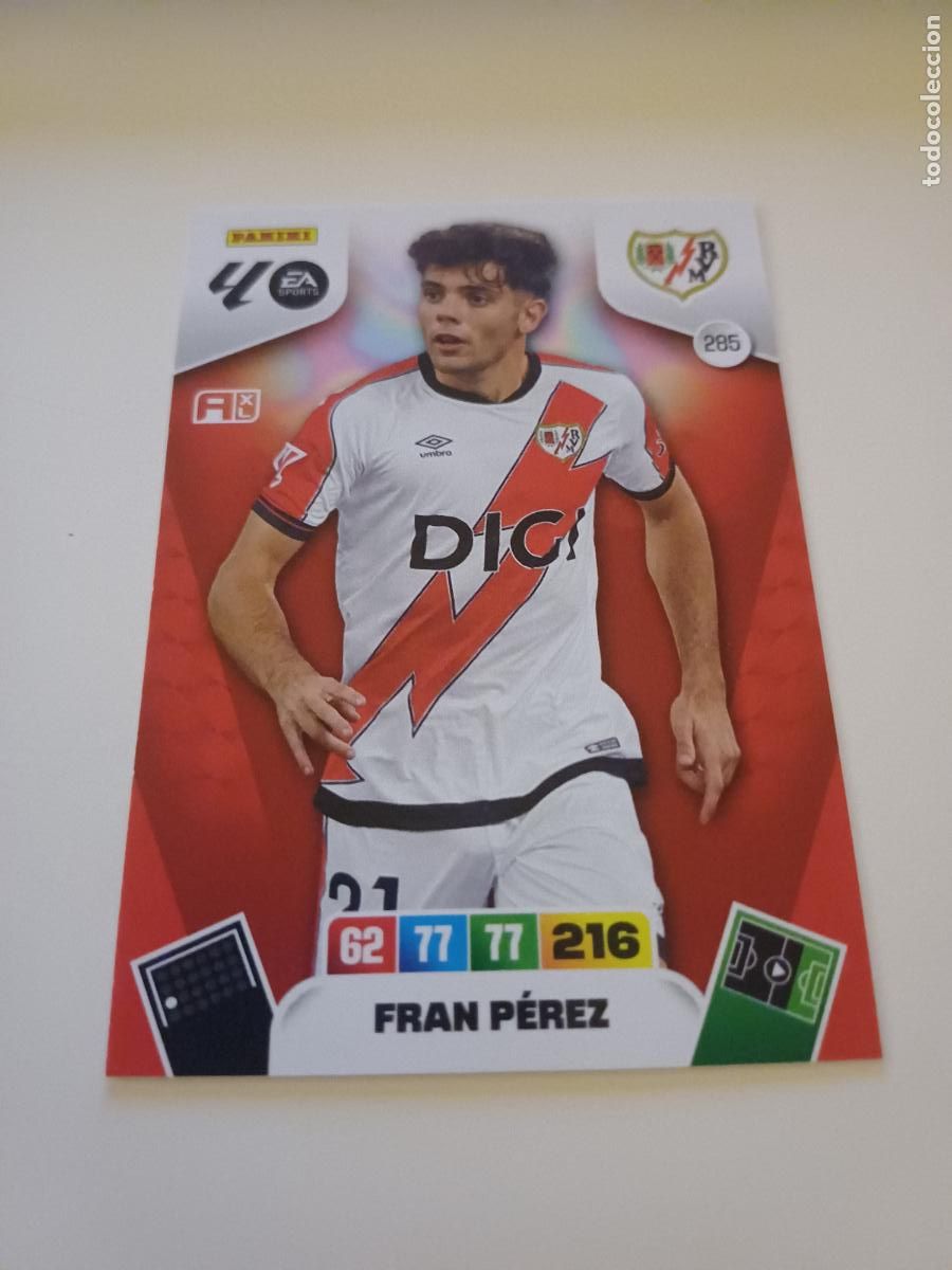 Football Stickers: 285 - Fran P&eacute;rez - Rayo Vallecano