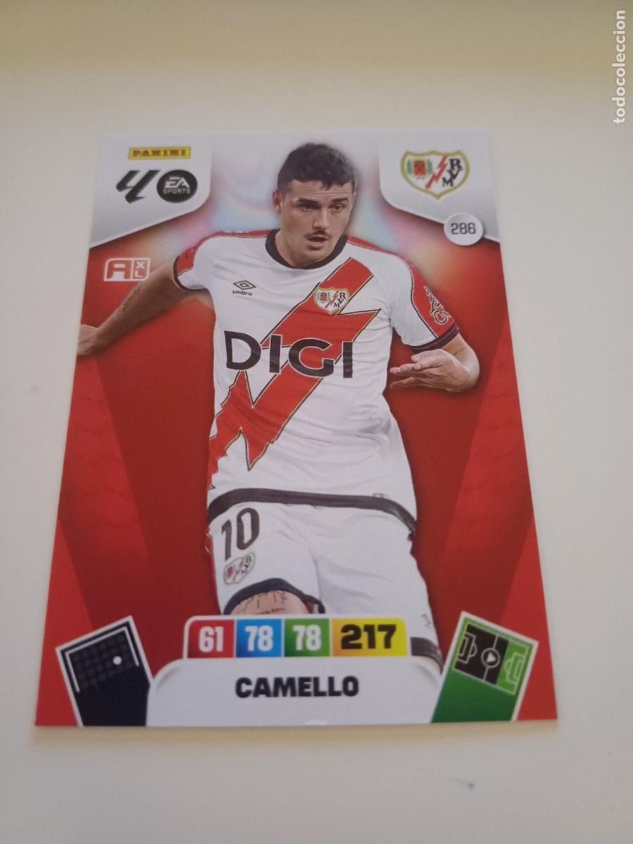 Football Stickers: 286 - Camello - Rayo Vallecano