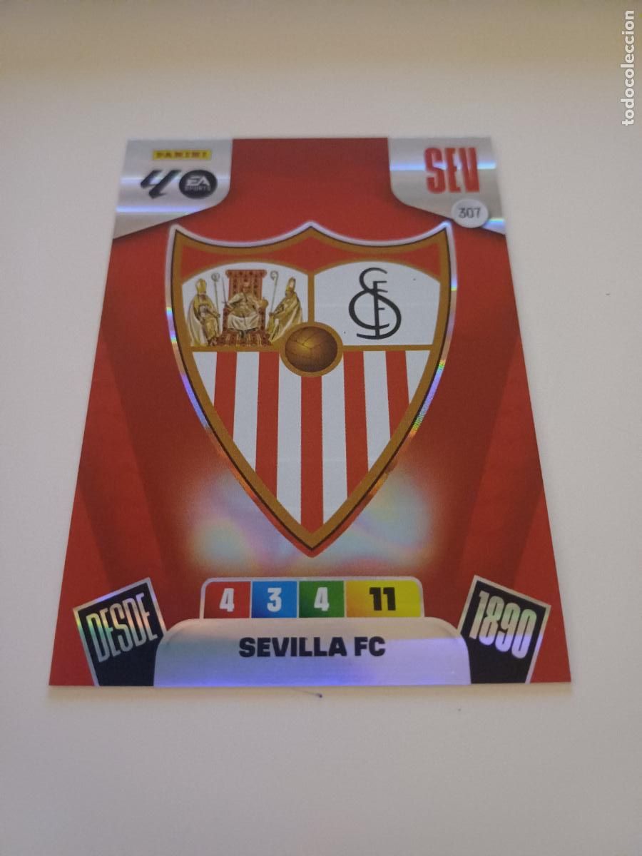 Football Stickers: 307 - Escudo - Sevilla Fc