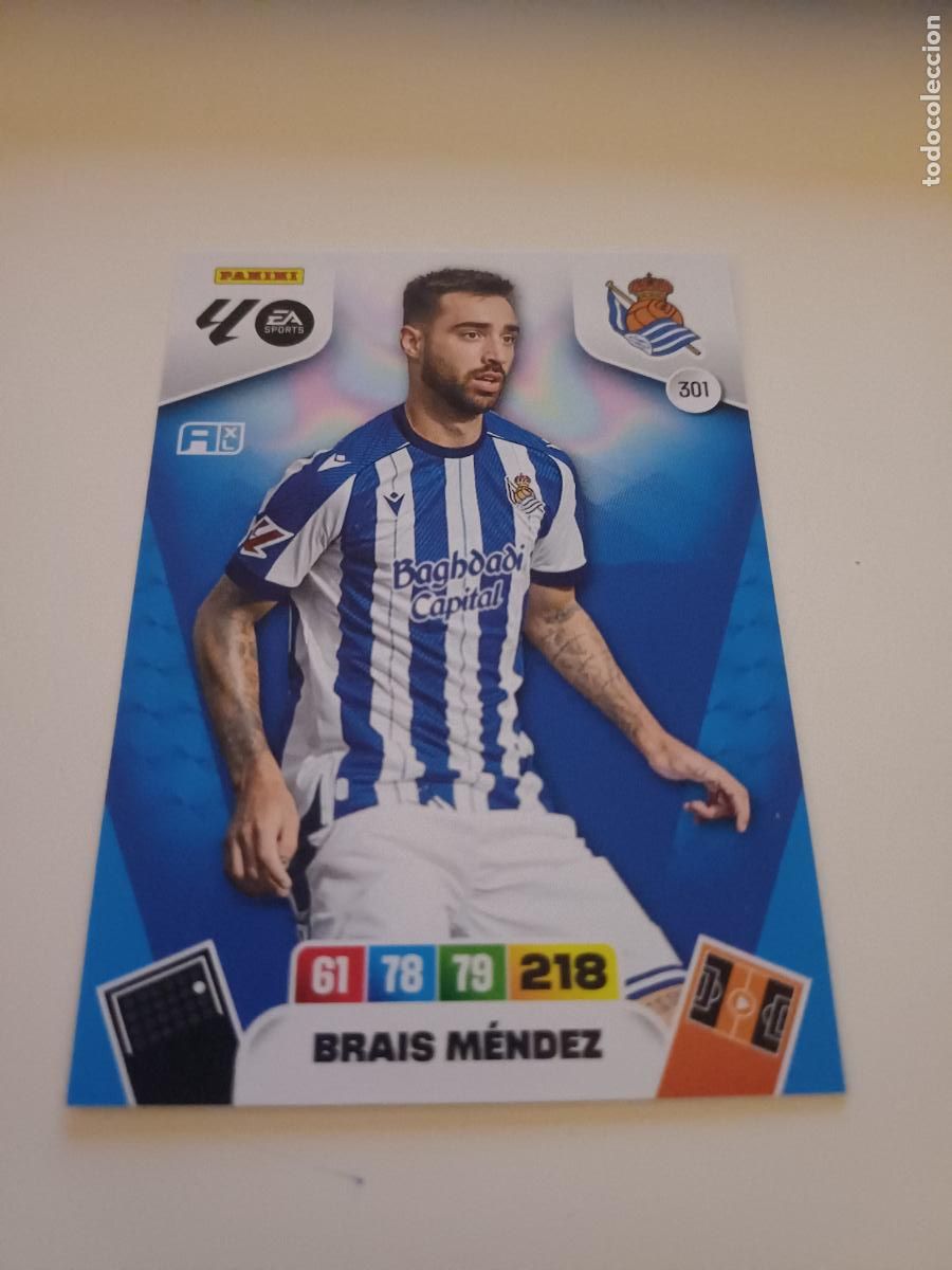 Football Stickers: 301 - Brais M&eacute;ndez - Real Sociedad