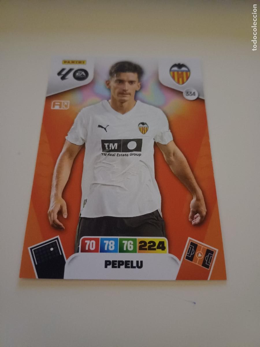 Football Stickers: 334 - Pepelu - Valencia Cf