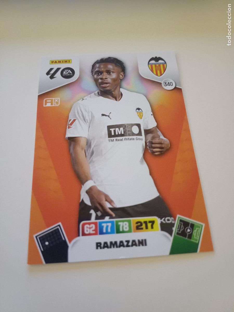 Football Stickers: 340 - Ramazani - Valencia Cf