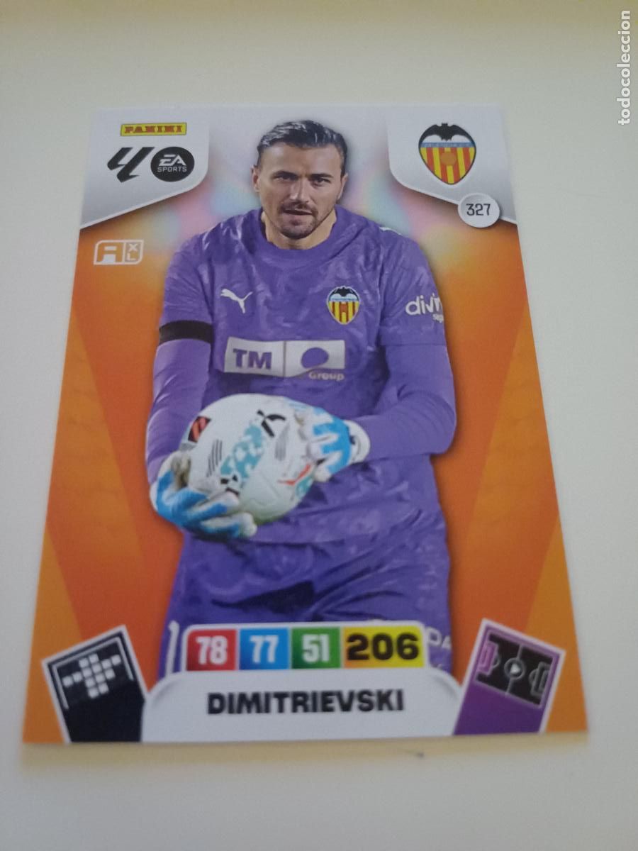 Football Stickers: 327 - Dimitrievski - Valencia Cf