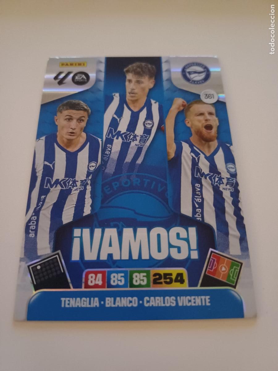 Football Stickers: 361 - D. Alav&eacute;s (Tenaglia, Blanco, Carlos Vicente)