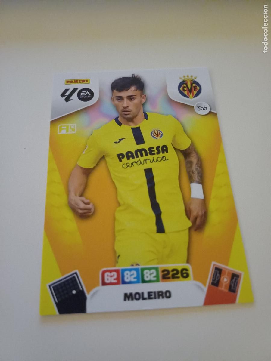 Football Stickers: 355 - Moleiro - Villarreal Cf