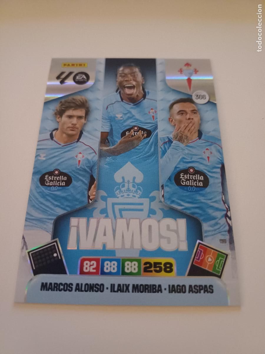 Football Stickers: 366 - Rc Celta (Marcos Alonso, Ilaix Moriba, Iago Aspas)