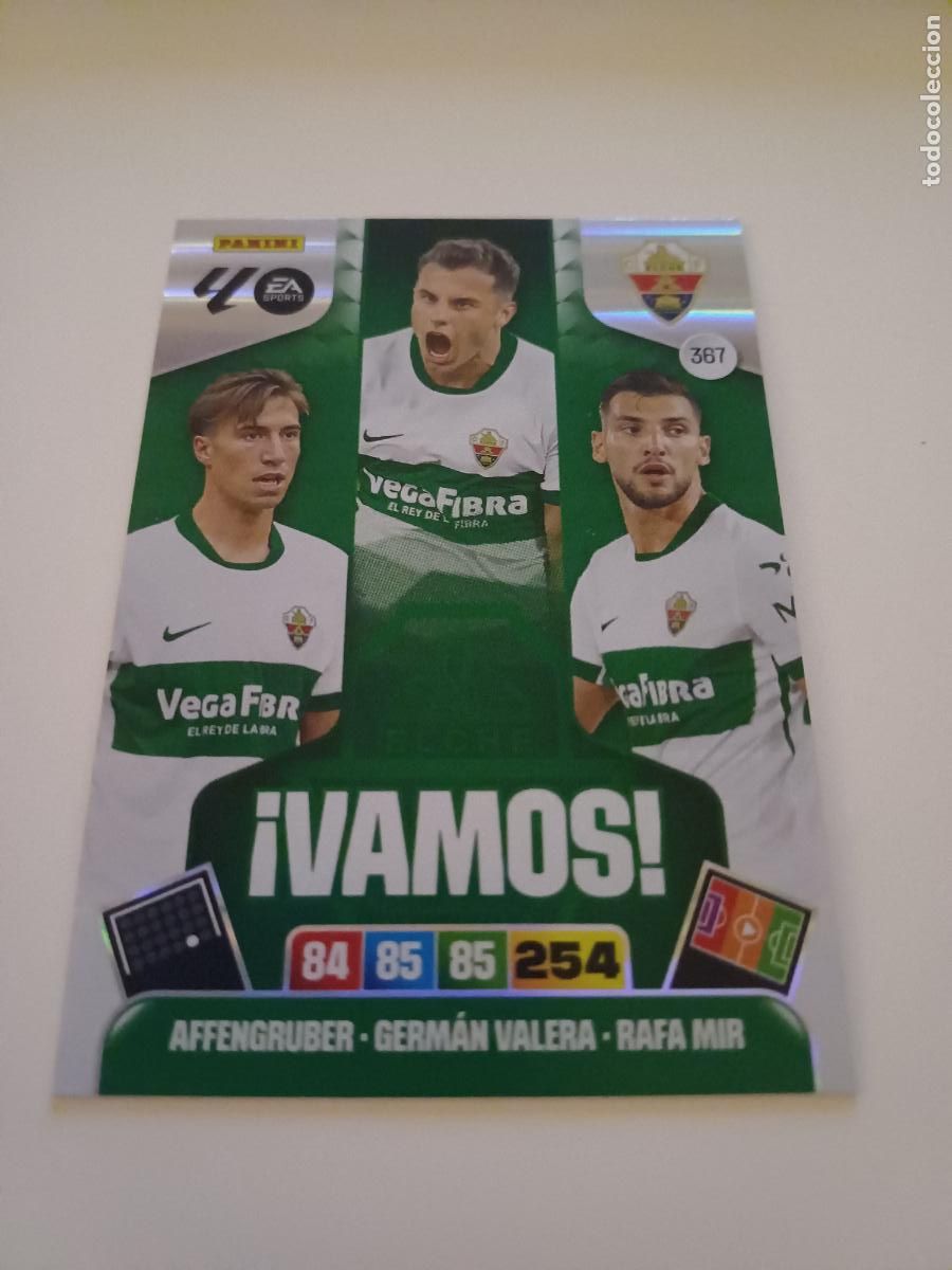 Football Stickers: 367 - Elche Cf (Affengruber, Germ&aacute;n Valera, Rafa Mir)