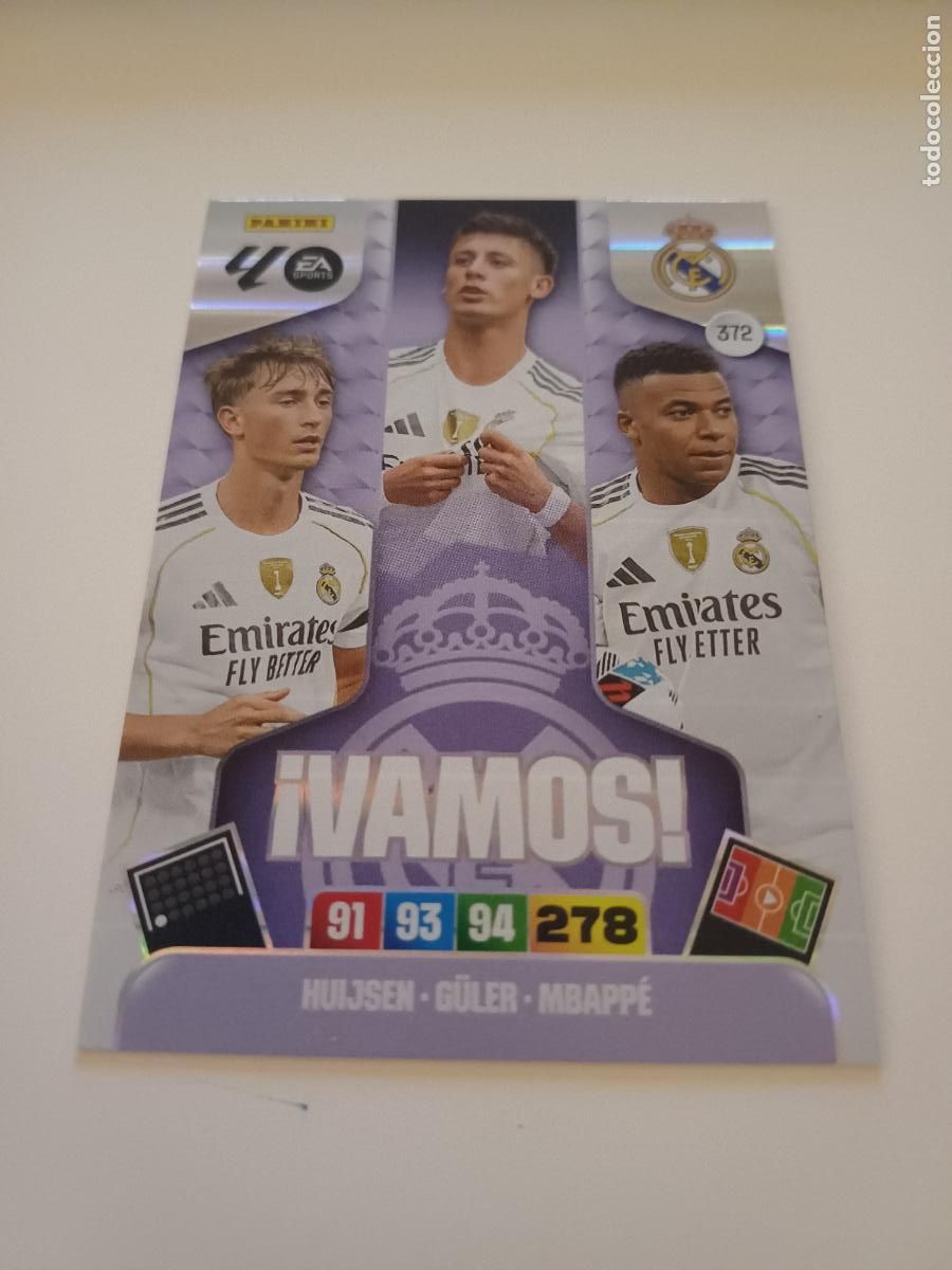 Football Stickers: 372 - Real Madrid (Huijsen, G&uuml;ler, Mbapp&eacute;)