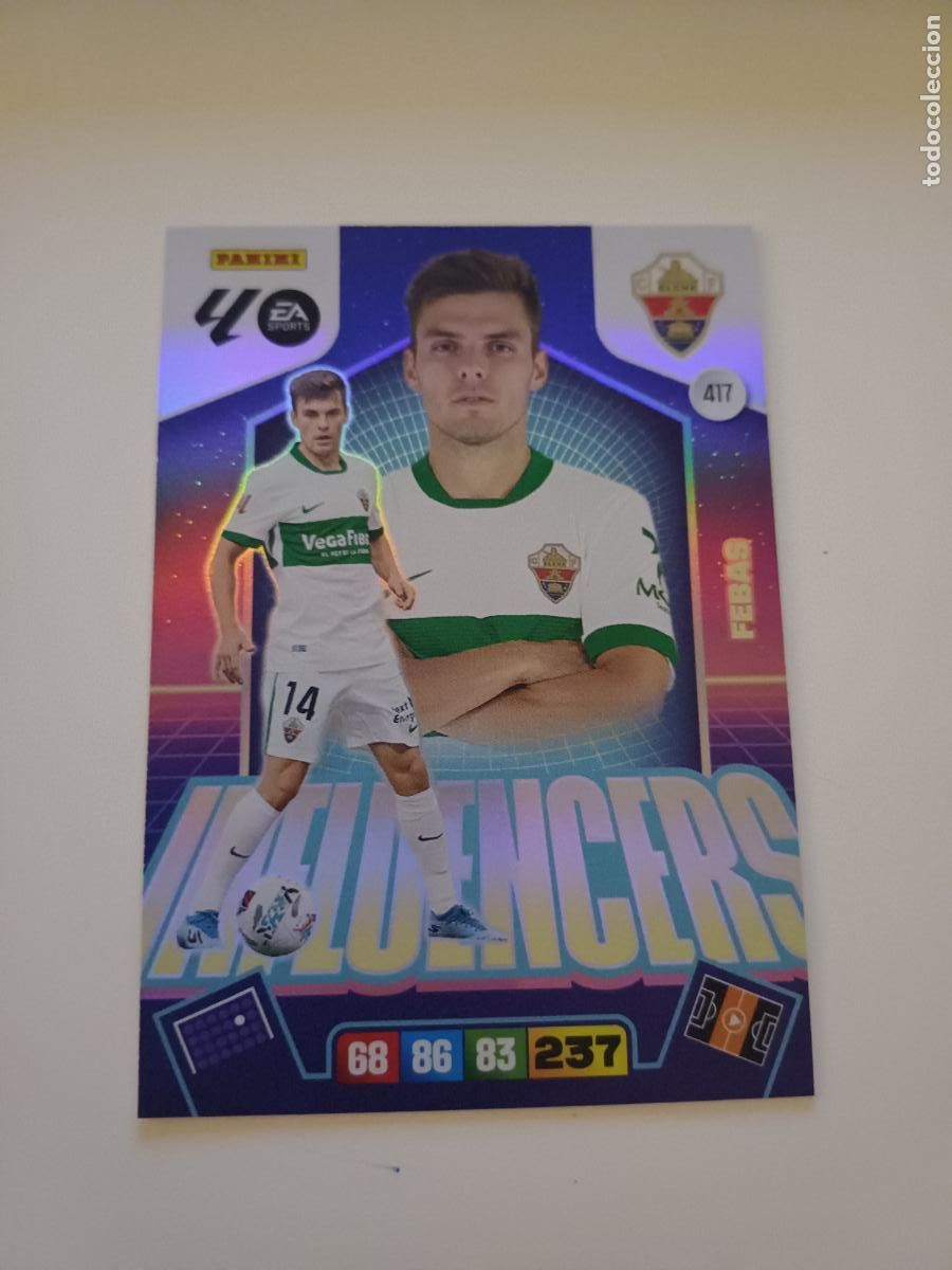 Cromos de F&uacute;tbol: 417 - Febas (Elche Cf)