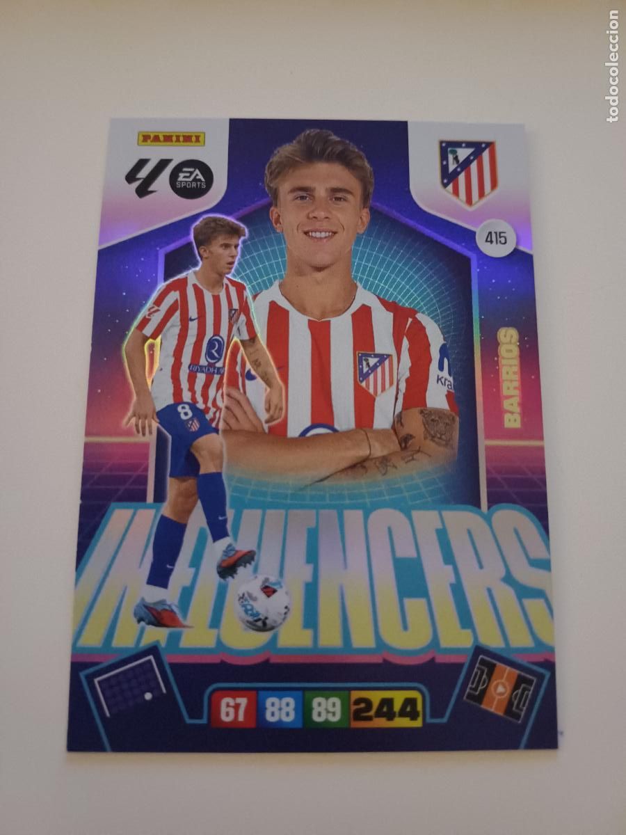 Cromos de F&uacute;tbol: 415 - Barrios (Atl&eacute;tico De Madrid)