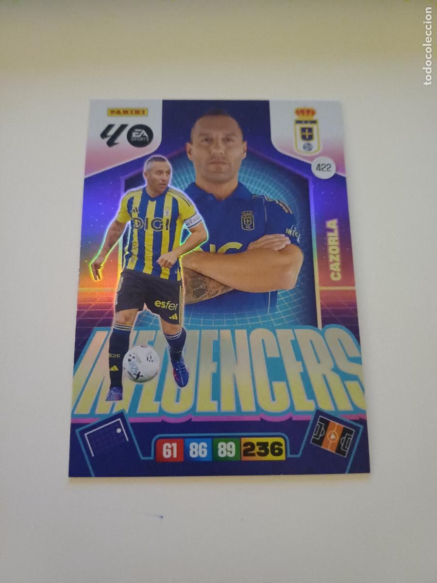 Cartes &agrave; collectionner de Football: 422 - Cazorla (Real Oviedo)