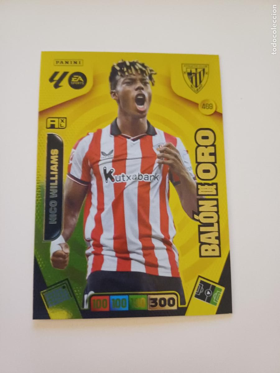 Cromos de F&uacute;tbol: 469 - Nico Williams (Athletic Club)