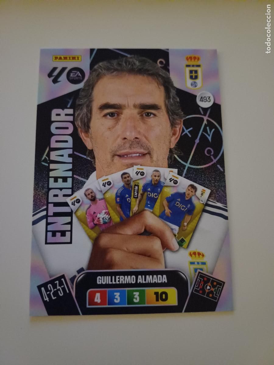 Cromos de F&uacute;tbol: 493 - Guillermo Almada (Real Oviedo)