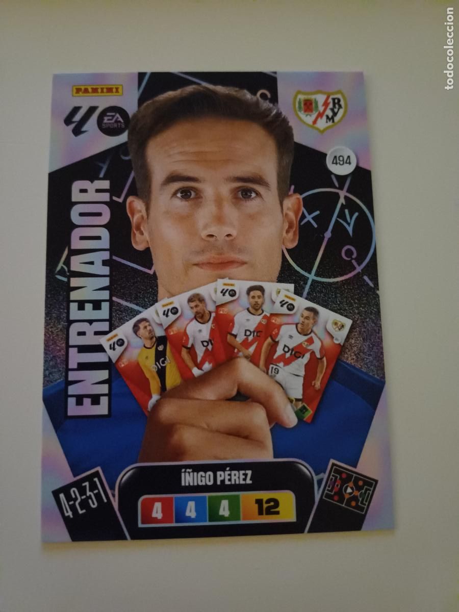 Cromos de F&uacute;tbol: 494 - &Iacute;&ntilde;igo P&eacute;rez (Rayo Vallecano)