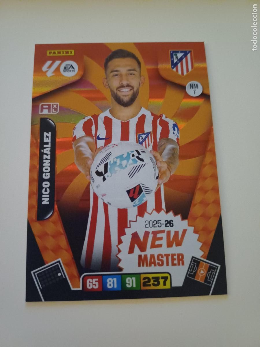 Cromos de F&uacute;tbol: NM7 - Nico Gonz&aacute;lez (Atl&eacute;tico De Madrid)