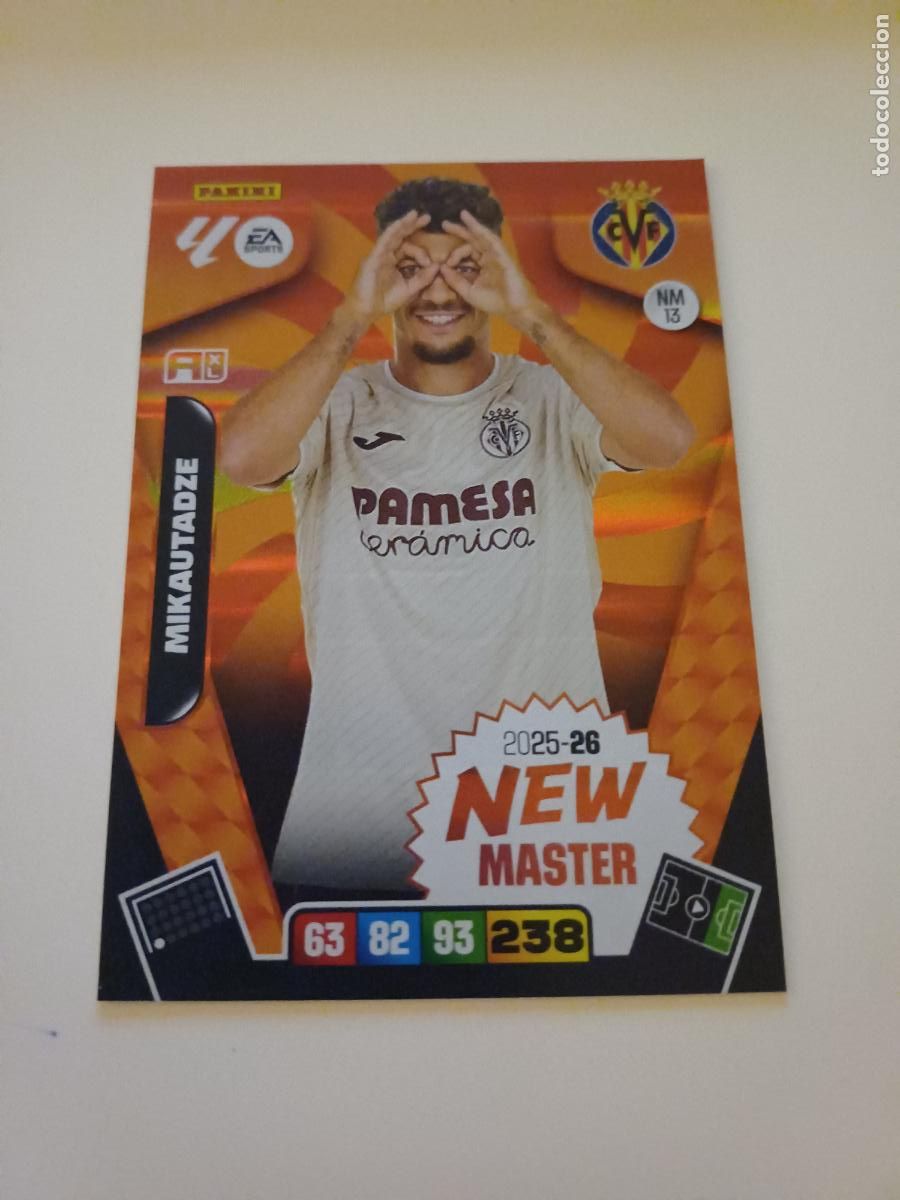 Cromos de F&uacute;tbol: NM13 - Mikautadze (Villarreal Cf)