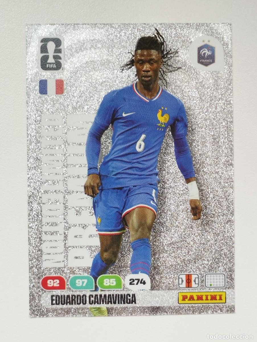 Cromos de F&uacute;tbol: CROMO CARD ADRENALYN MUNDIAL WORLD CUP 2026 LIMITED EDITION PREMIUM CAMAVINGA FRANCIA
