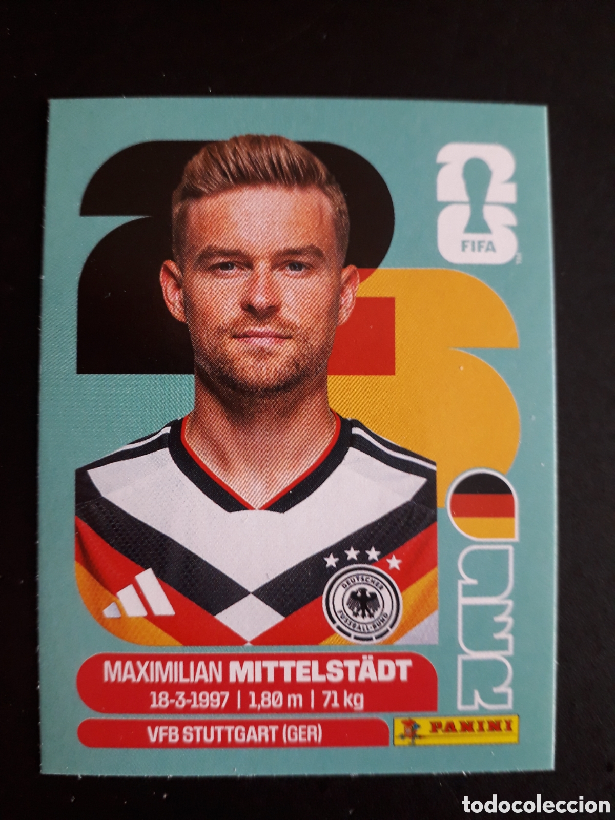 Cromos de F&uacute;tbol: MITTELST&Auml;DT ALEMANIA GER 9 MUNDIAL F&Uacute;TBOL 2026 FIFA WORLD CUP PANINI SIN PEGAR PEDIDO M&Iacute;NIMO 3&euro;