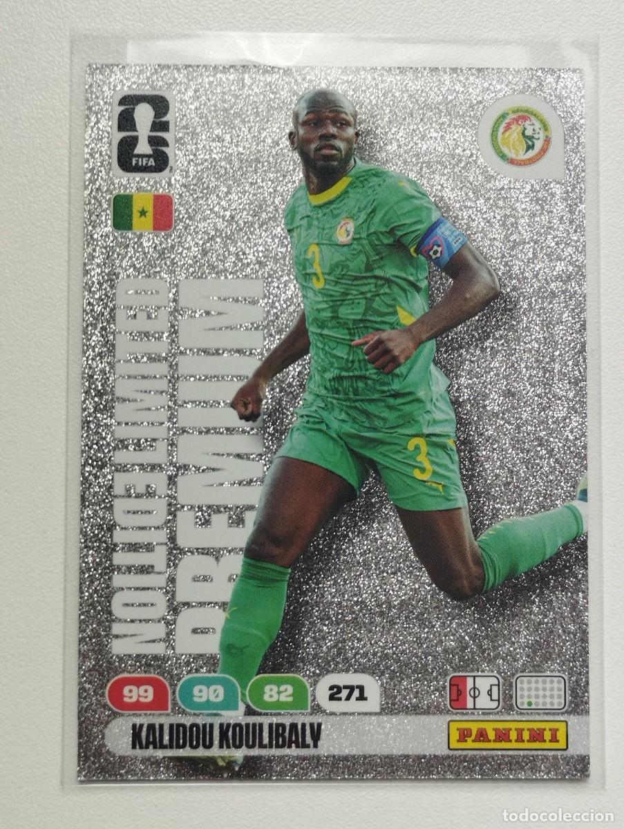 Cromos de F&uacute;tbol: CROMO CARD ADRENALYN MUNDIAL WORLD CUP 2026 LIMITED EDITION PREMIUM KALIDOU KOULIBALY SENEGAL