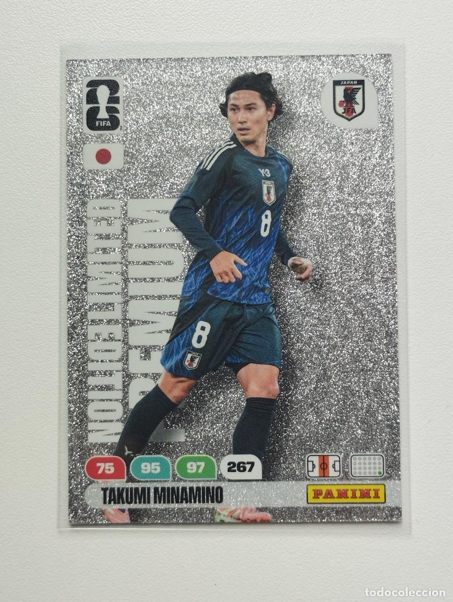 Cromos de F&uacute;tbol: CROMO CARD ADRENALYN MUNDIAL WORLD CUP 2026 LIMITED EDITION PREMIUM TAKUMI MINAMINO JAPON
