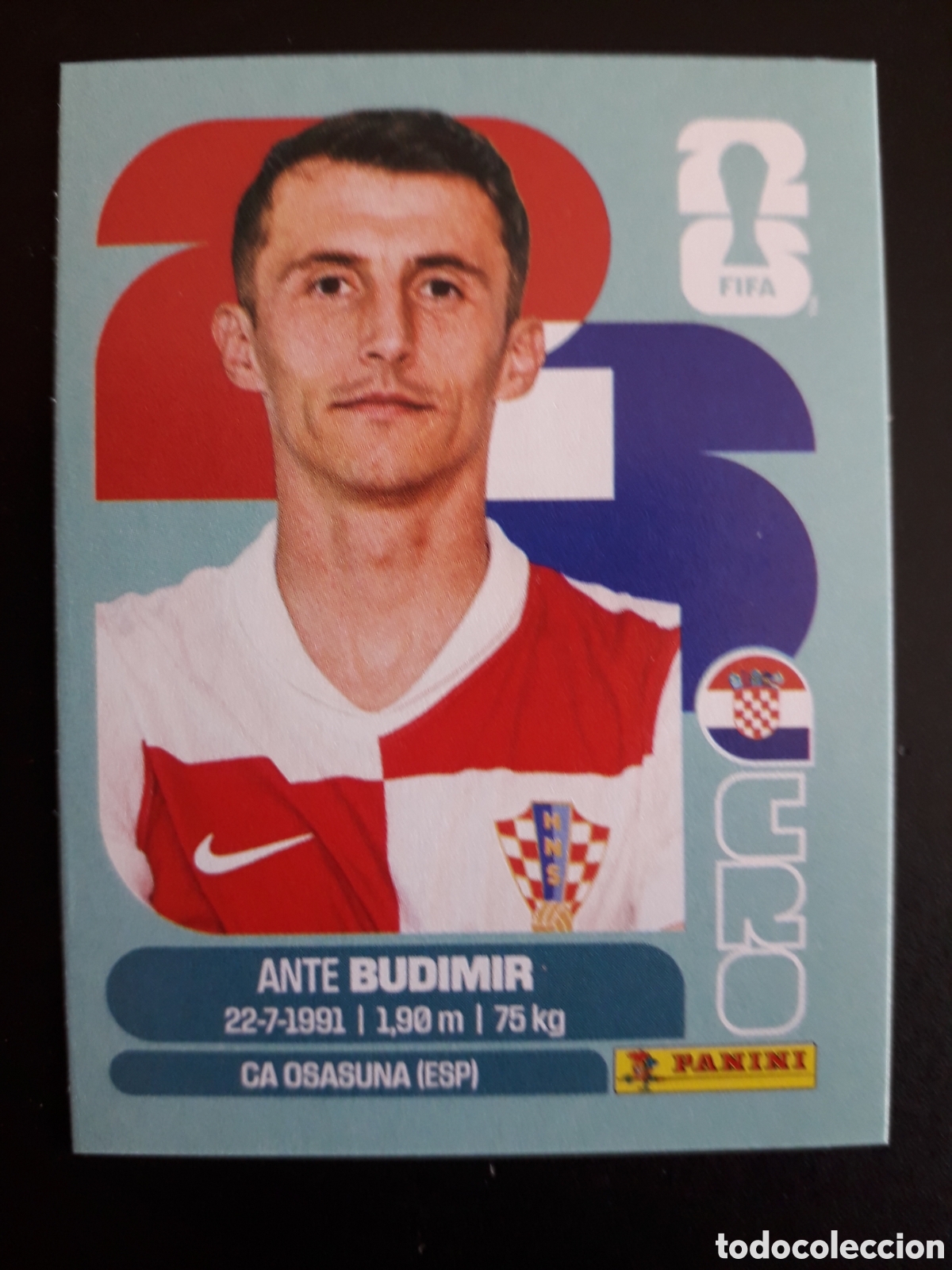 Cromos de F&uacute;tbol: BUDIMIR CROACIA CRO 18 MUNDIAL F&Uacute;TBOL 2026 FIFA WORLD CUP PANINI SIN PEGAR PEDIDO M&Iacute;NIMO 3&euro;