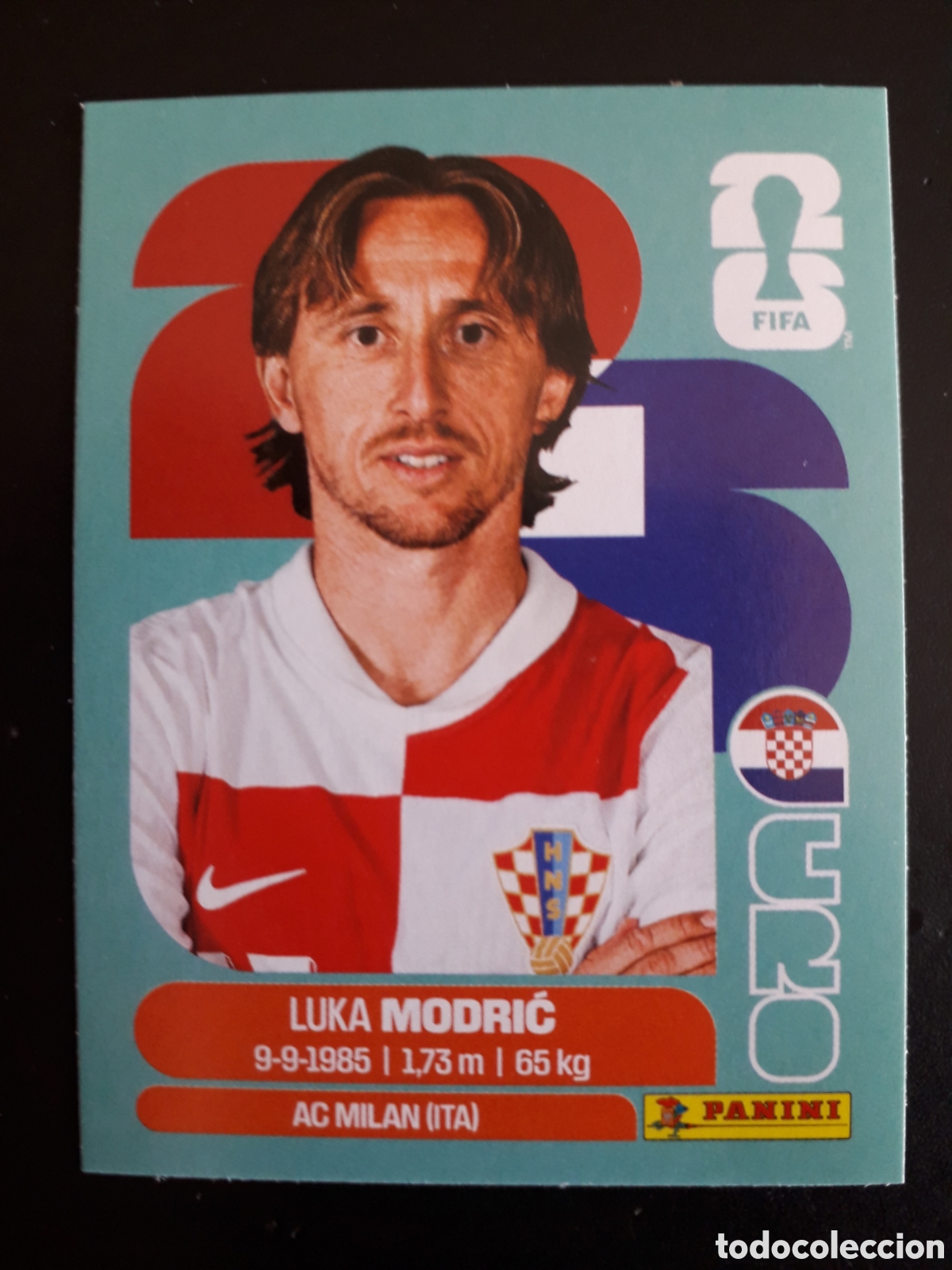 Cromos de F&uacute;tbol: MODRIĆ CROACIA CRO 9 MUNDIAL F&Uacute;TBOL 2026 FIFA WORLD CUP PANINI SIN PEGAR PEDIDO M&Iacute;NIMO 3&euro;