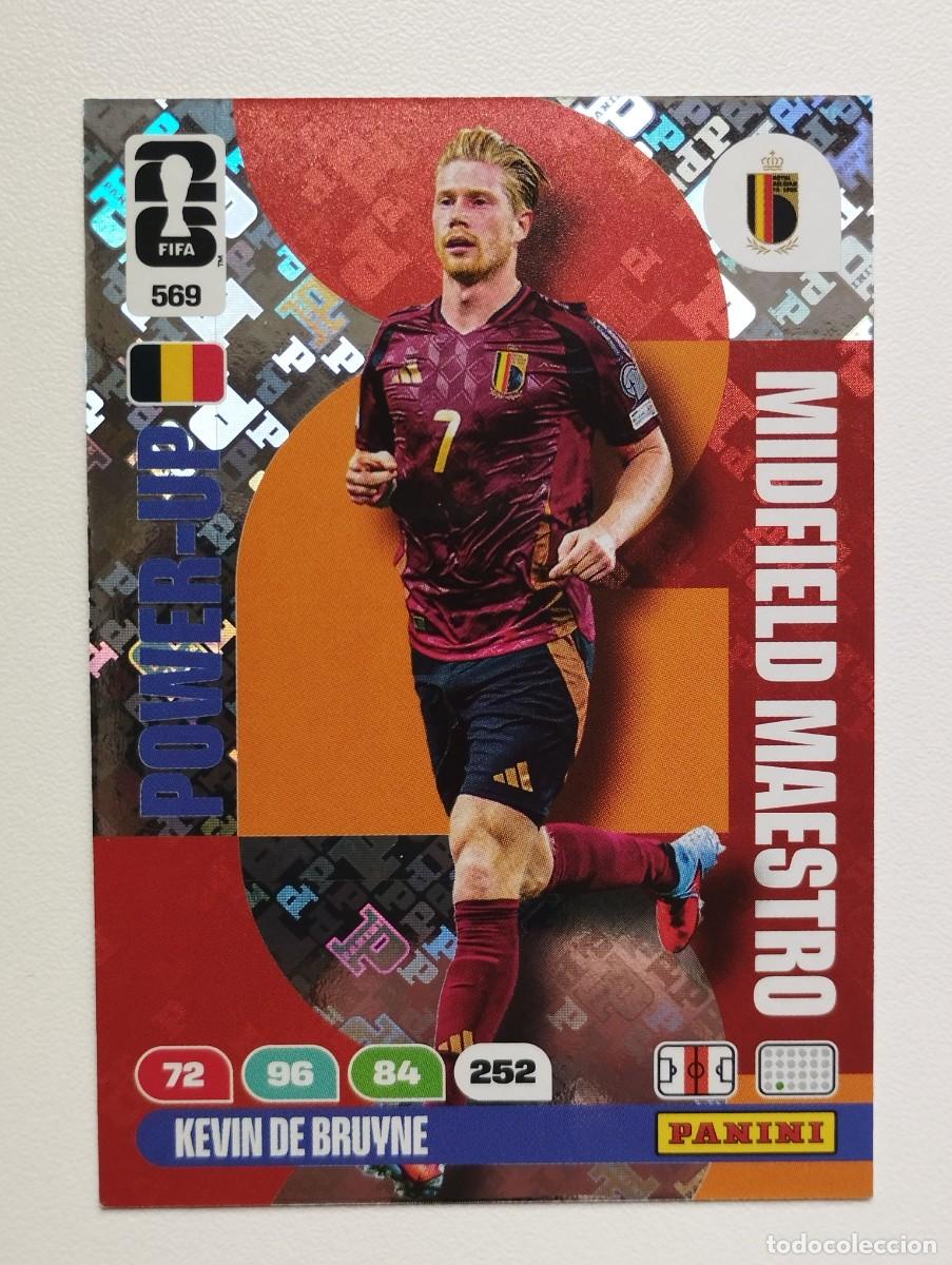 Cromos de F&uacute;tbol: CROMO CARD ADRENALYN MUNDIAL WORLD CUP 2026 MIDFIELD MAESTRO KEVIN DE BRUYNE 569 BELGICA