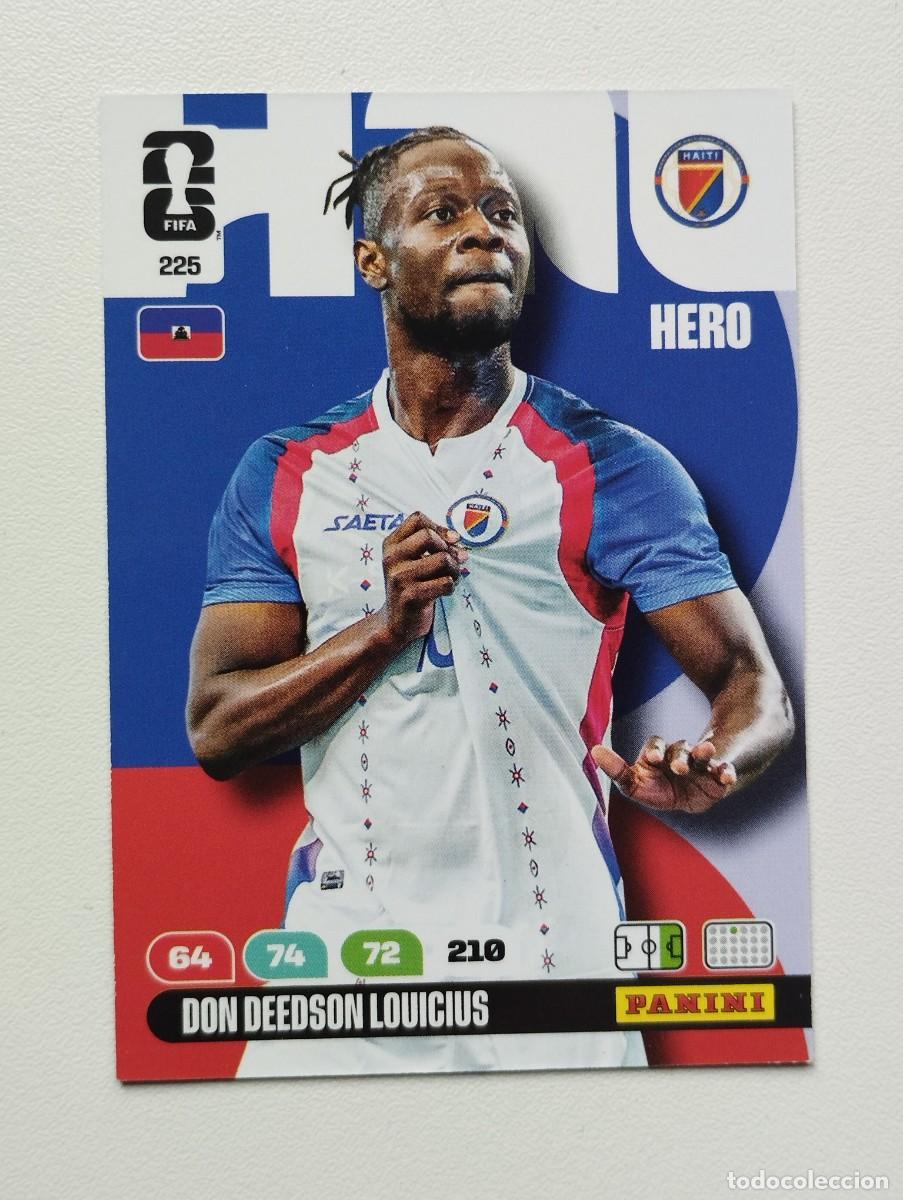 Cromos de F&uacute;tbol: CROMO CARD ADRENALYN MUNDIAL WORLD CUP 2026 HERO 225 DON DEEDSON LOUICIUS HAITI