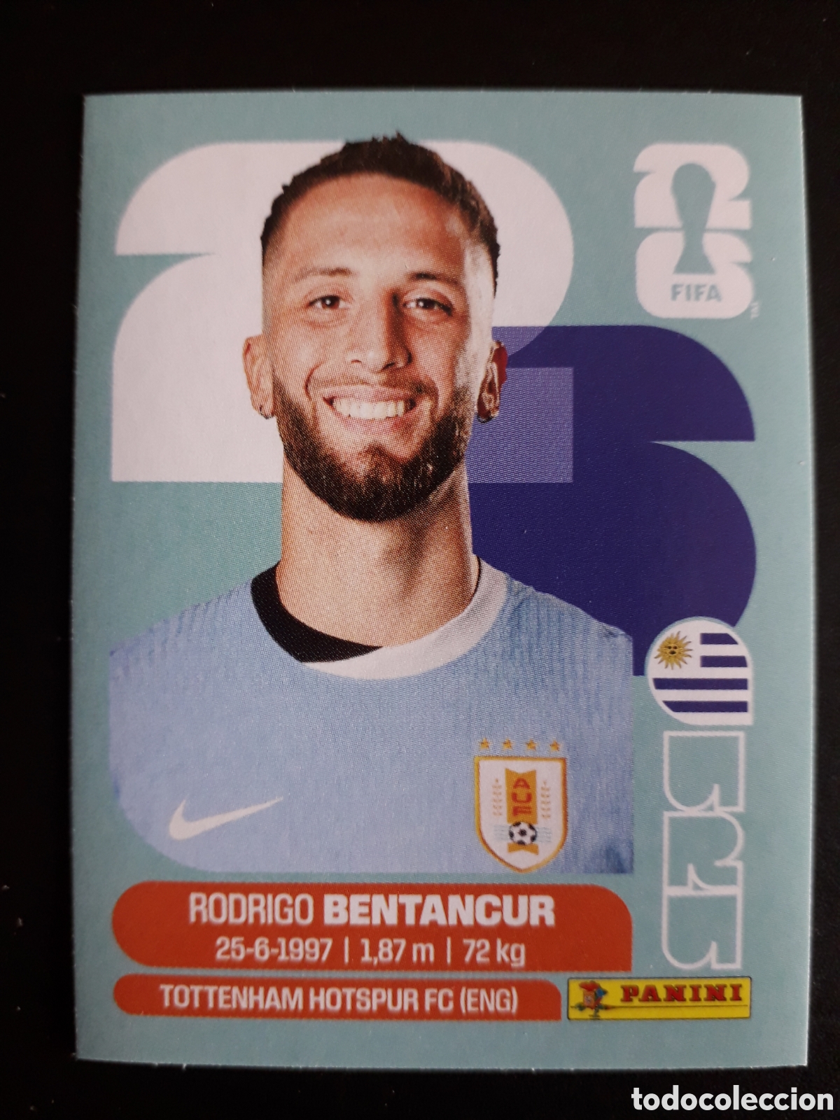 Cromos de F&uacute;tbol: BENTANCUR URUGUAY URU 12 MUNDIAL F&Uacute;TBOL 2026 FIFA WORLD CUP PANINI SIN PEGAR PEDIDO M&Iacute;NIMO 3&euro;