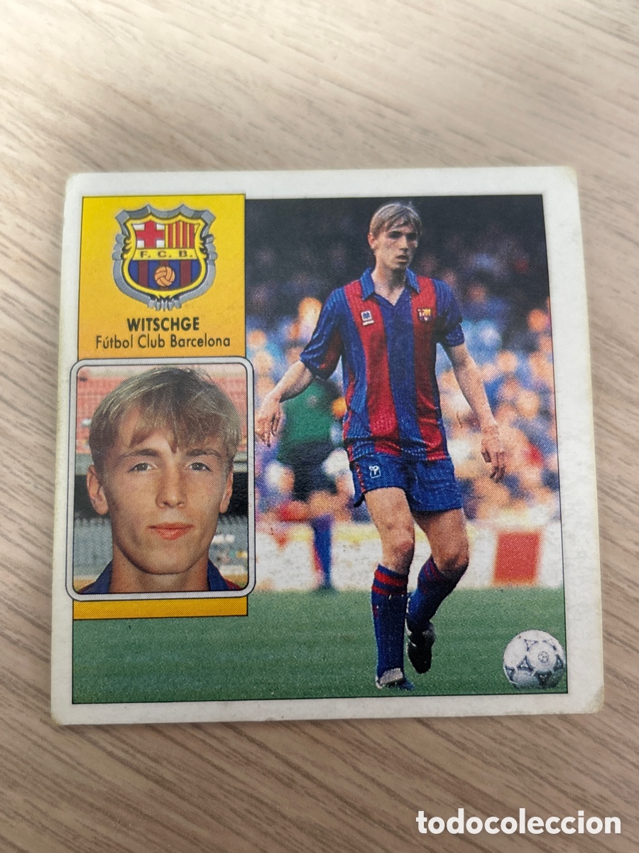 Cromos de F&uacute;tbol: WITSCHGE F. C. BARCELONA LIGA ESTE 1992 1993 92 93 NUNCA PEGADO SIN PEGAR