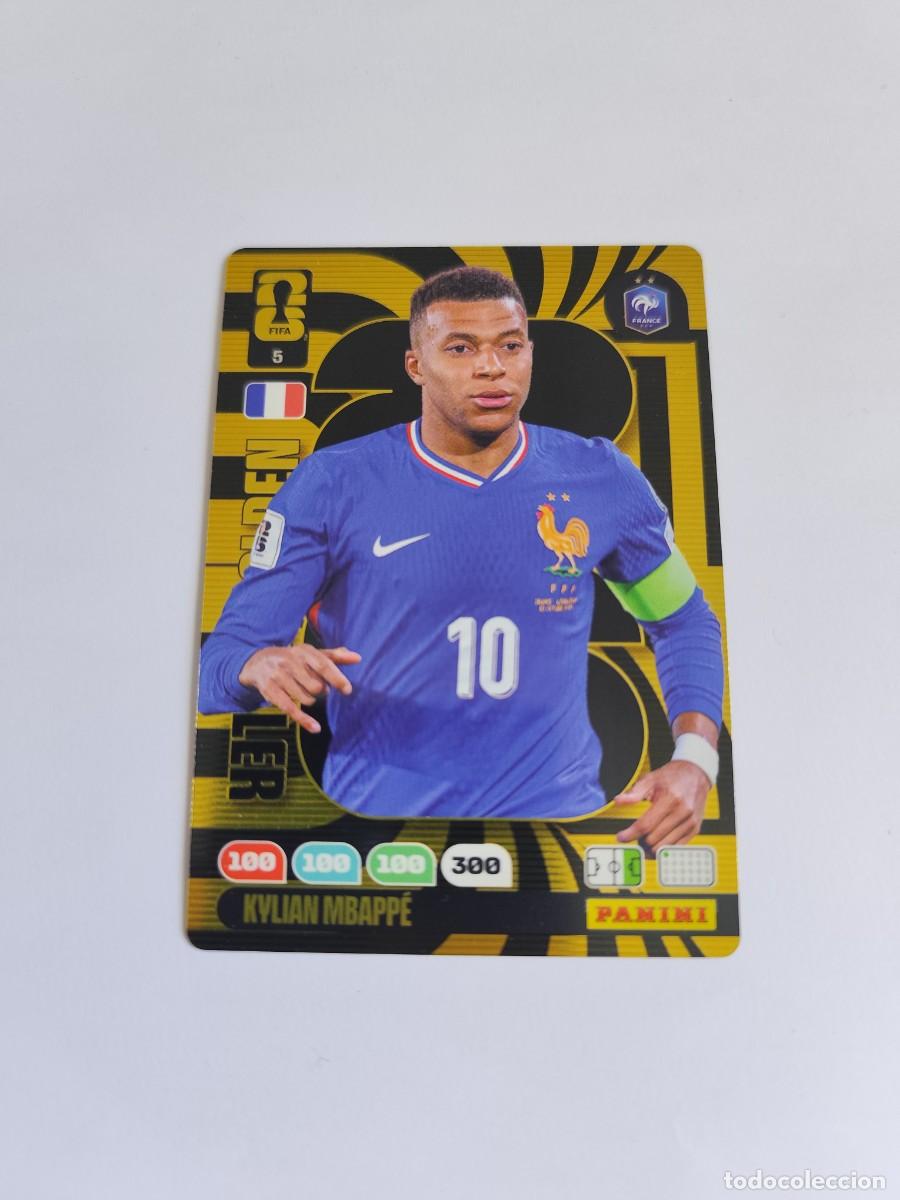Cromos de F&uacute;tbol: FIFA WORLD CUP 2026 PANINI ADRENALYN XL 5 KYLIAN MBAPP&Eacute; - GOLDEN BALLER