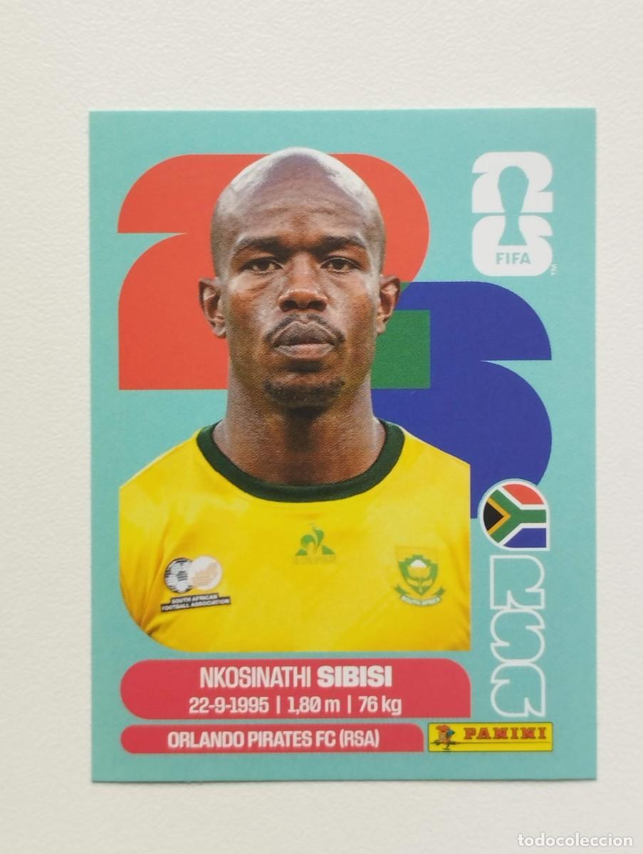 Cromos de F&uacute;tbol: CROMO STICKER WORLD CUP 2026 MUNDIAL 26 PANINI SUDAFRICA RSA10 SIBISI