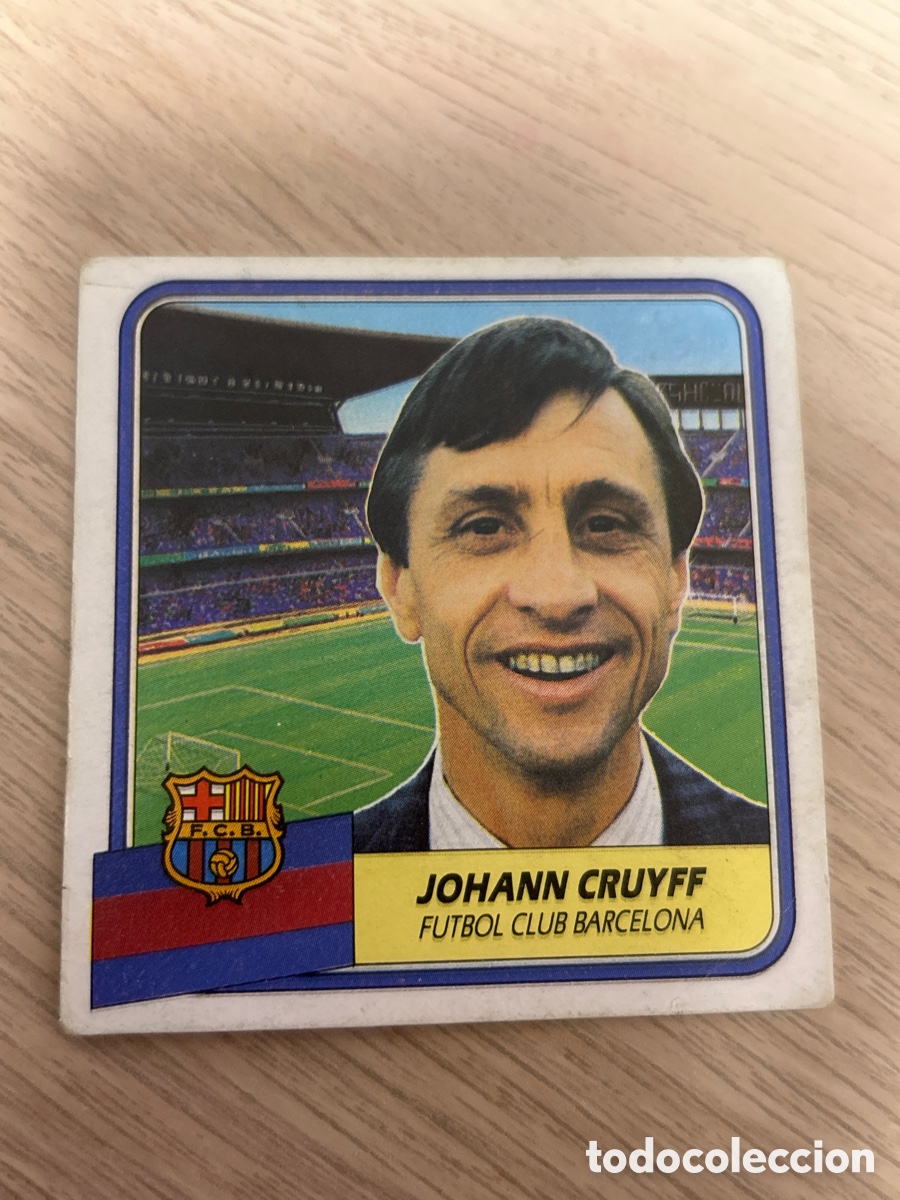 Cromos de F&uacute;tbol: JOHANN CRUYFF ENTRENADOR BARCELONA LIGA ESTE 1989 1990 89 90 NUNCA PEGADO SIN PEGAR