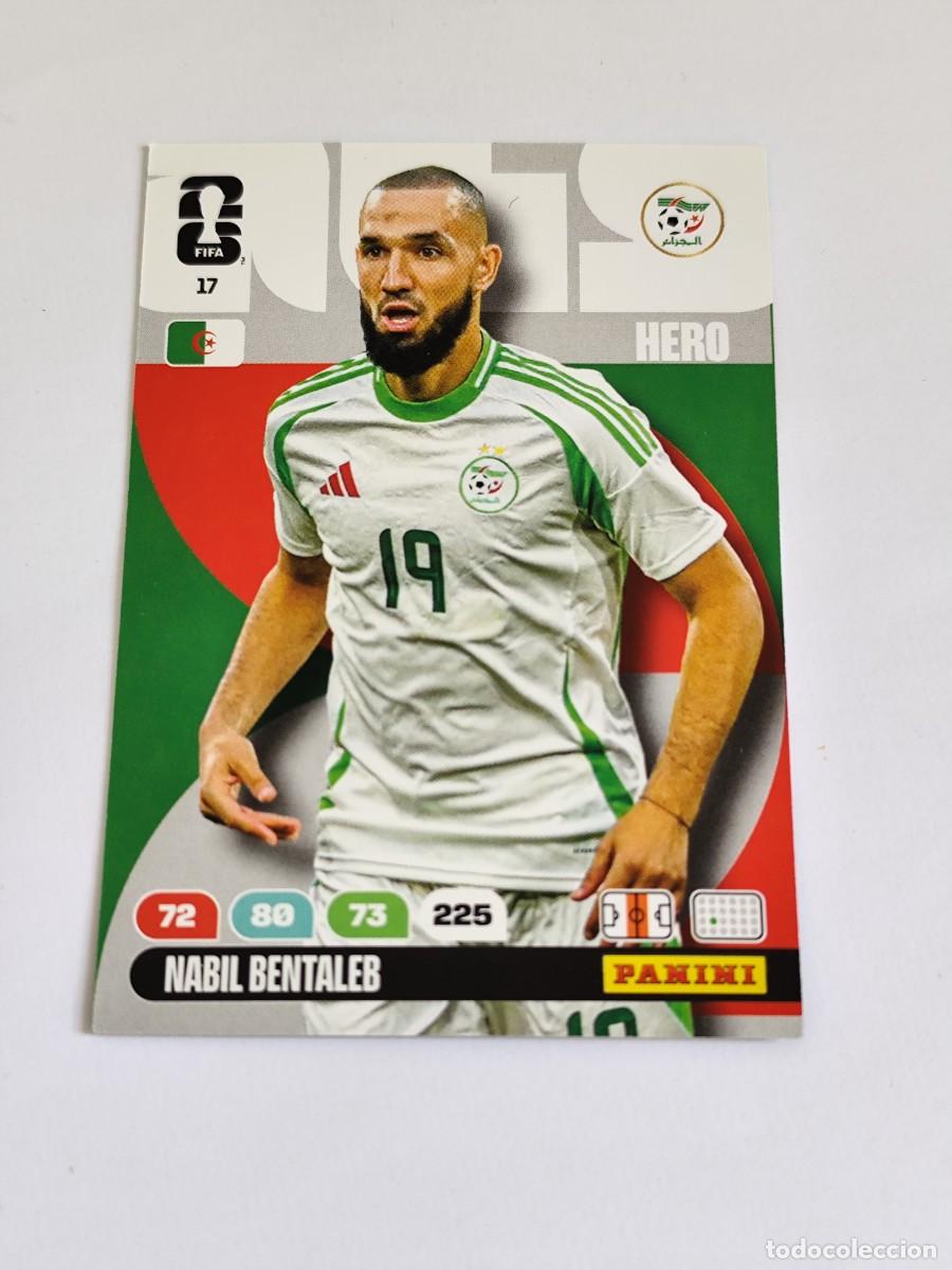 Cartes &agrave; collectionner de Football: FIFA WORLD CUP 2026 PANINI ADRENALYN XL 17 NABIL BENTALEB - HERO IRAN