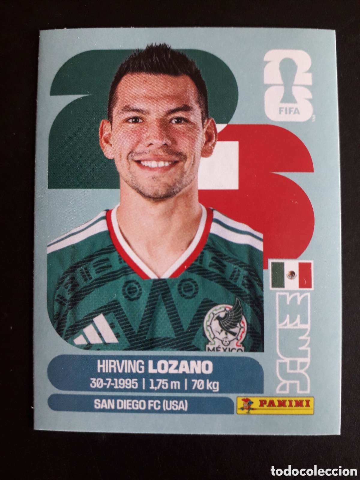 Cromos de F&uacute;tbol: LOZANO M&Eacute;XICO MEX 15 MUNDIAL F&Uacute;TBOL 2026 FIFA WORLD CUP PANINI SIN PEGAR PEDIDO M&Iacute;NIMO 3&euro;
