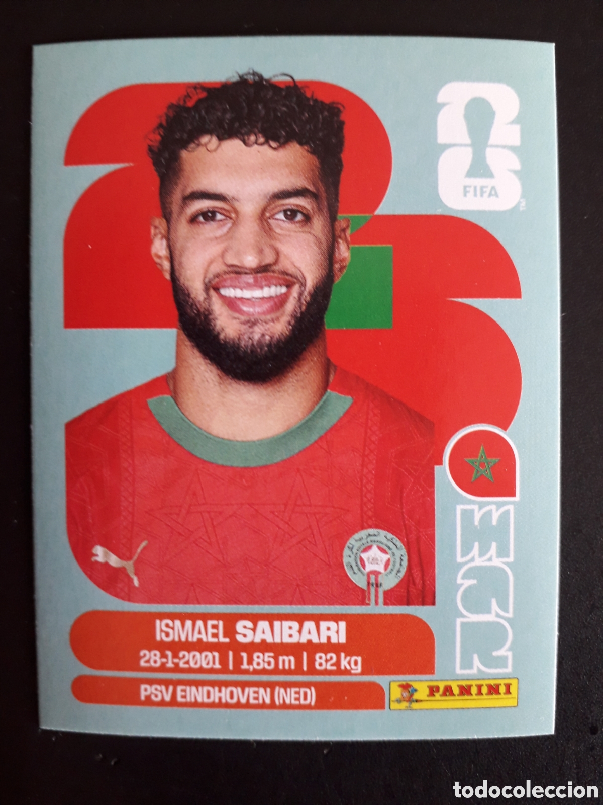 Cromos de F&uacute;tbol: SAIBARI MARRUECOS MAR 15 MUNDIAL F&Uacute;TBOL 2026 FIFA WORLD CUP PANINI SIN PEGAR PEDIDO M&Iacute;NIMO 3&euro;