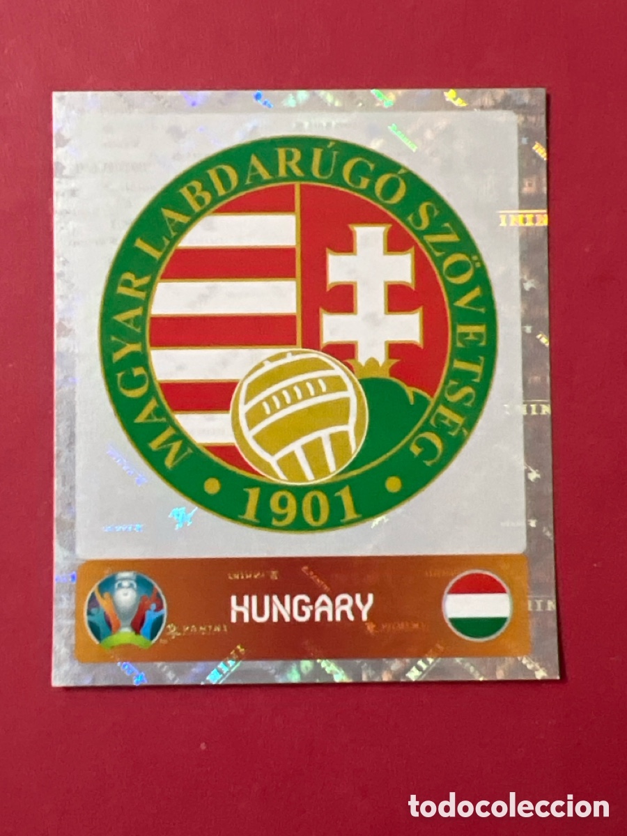 Cromos de F&uacute;tbol: E1210. 625 ESCUDO HUNGRIA ( HUNGARY ) - UEFA EURO 2020 ( TOURNAMENT EDITION ) - PANINI
