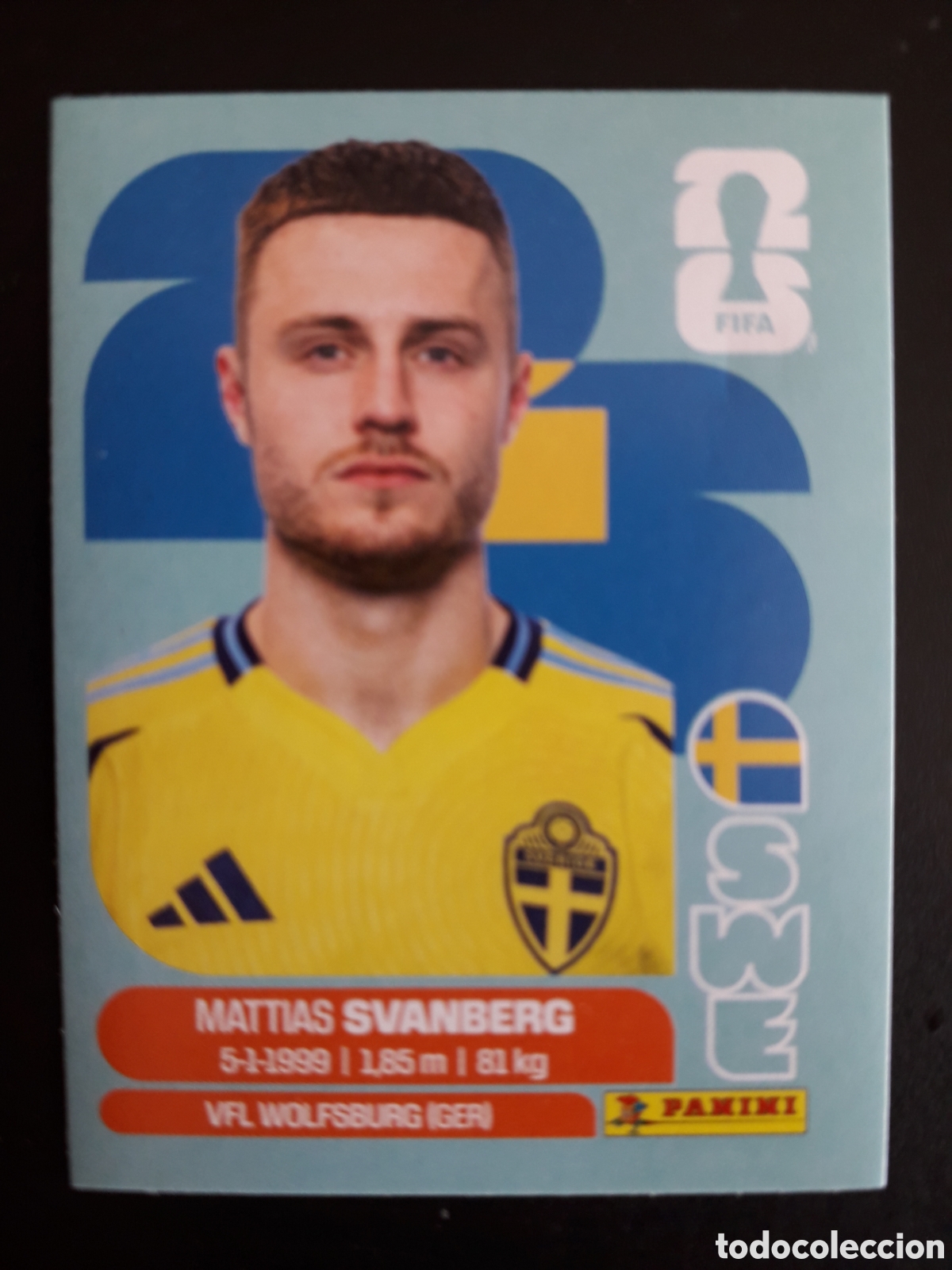 Cromos de F&uacute;tbol: SVANBERG SUECIA SWE 12 MUNDIAL F&Uacute;TBOL 2026 FIFA WORLD CUP PANINI SIN PEGAR PEDIDO M&Iacute;NIMO 3&euro;.