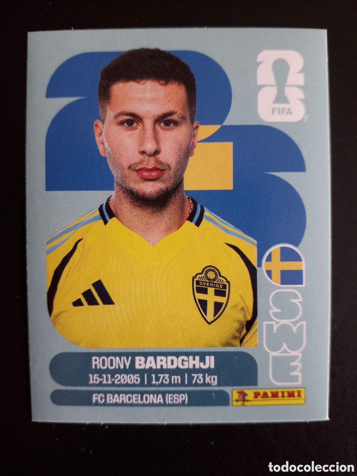 Cromos de F&uacute;tbol: BARDGHJI SUECIA SWE 16 MUNDIAL F&Uacute;TBOL 2026 FIFA WORLD CUP PANINI SIN PEGAR PEDIDO M&Iacute;NIMO 3&euro;