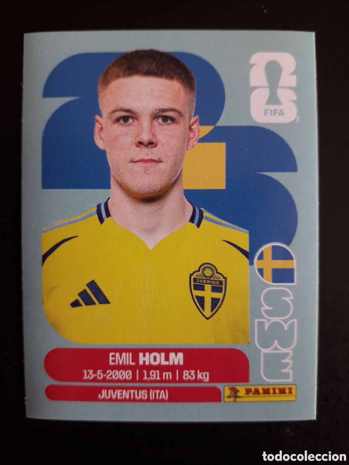 Figurine di Calcio: HOLM SUECIA SWE 5 MUNDIAL F&Uacute;TBOL 2026 FIFA WORLD CUP PANINI SIN PEGAR PEDIDO M&Iacute;NIMO 3&euro;