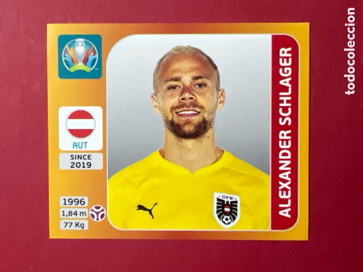 Figurine di Calcio: E1464. 237 ALEXANDER SCHLAGER. AUT. UEFA EURO 2020. PANINI.