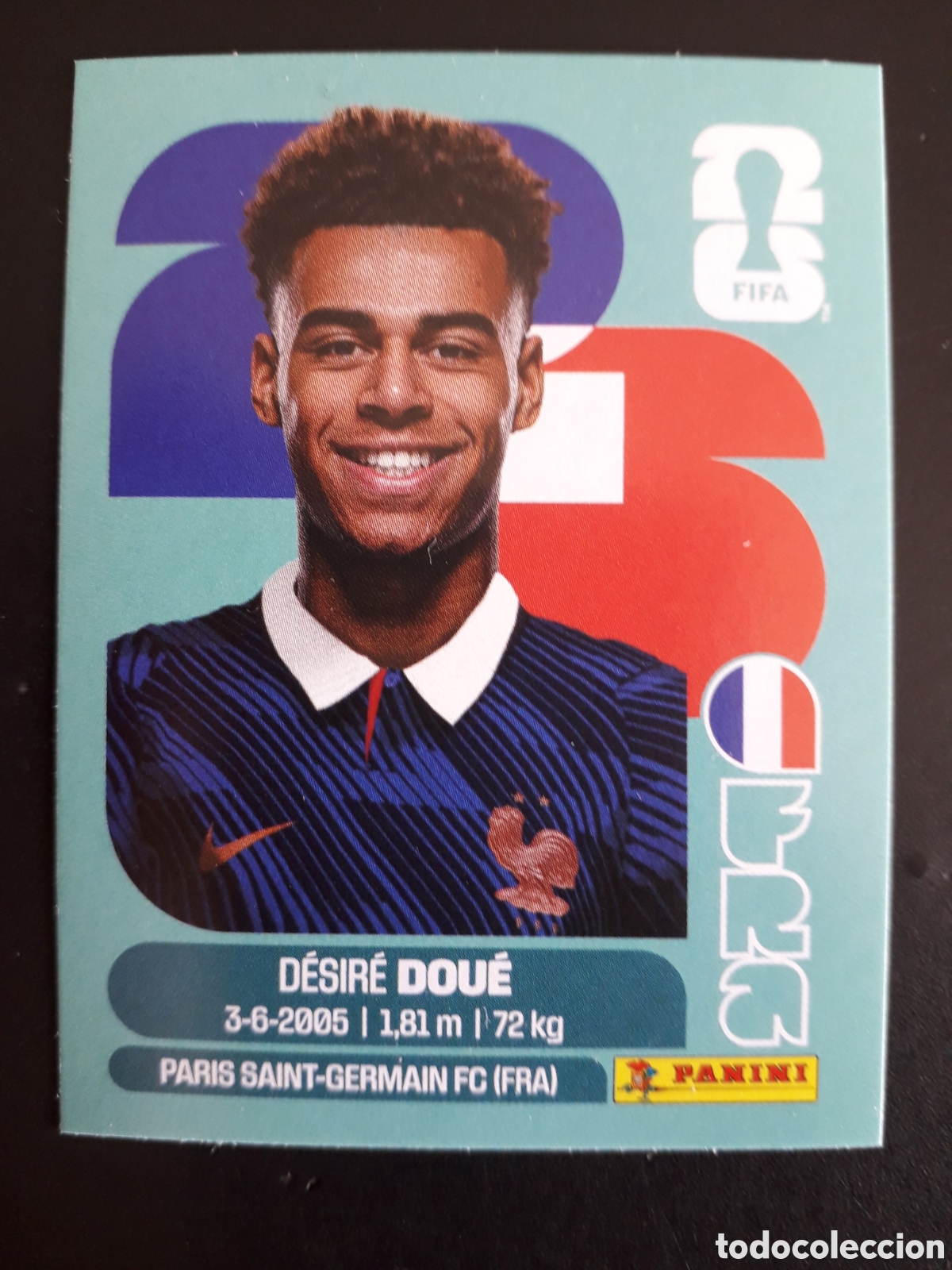 Figurine di Calcio: DOU&Eacute; FRANCIA FRA 17 MUNDIAL F&Uacute;TBOL 2026 FIFA WORLD CUP PANINI SIN PEGAR PEDIDO M&Iacute;NIMO 3&euro;