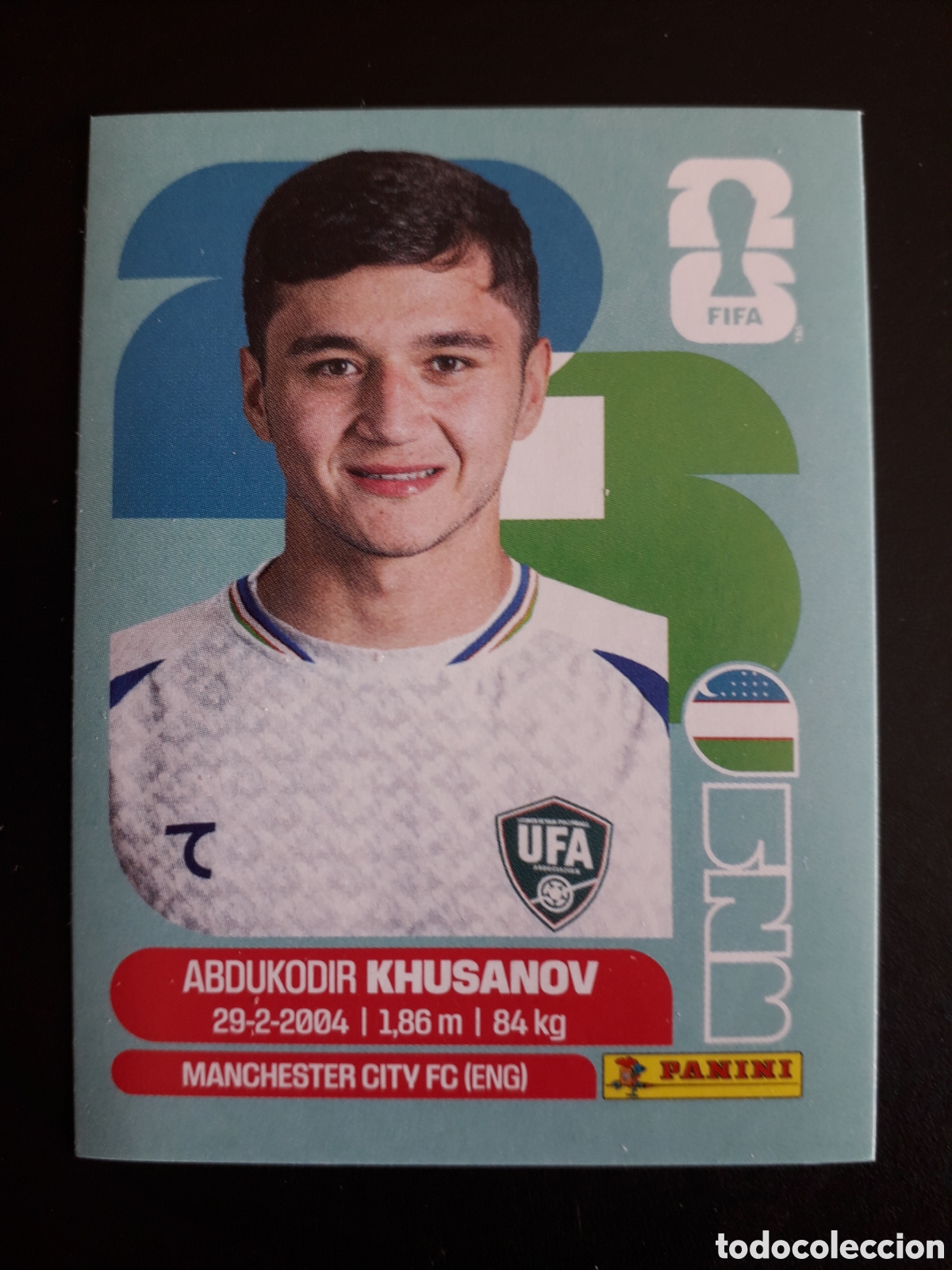 Cromos de F&uacute;tbol: KHUSANOV UZBEKISTAN UZB 9 MUNDIAL F&Uacute;TBOL 2026 FIFA WORLD CUP PANINI SIN PEGAR PEDIDO M&Iacute;NIMO 3&euro;