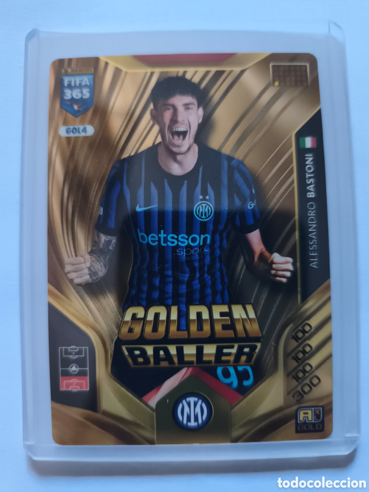 Cromos de F&uacute;tbol: FIFA365 2026.GOLDEN BALLLER GOL4 ALESSANDRO BASTONI