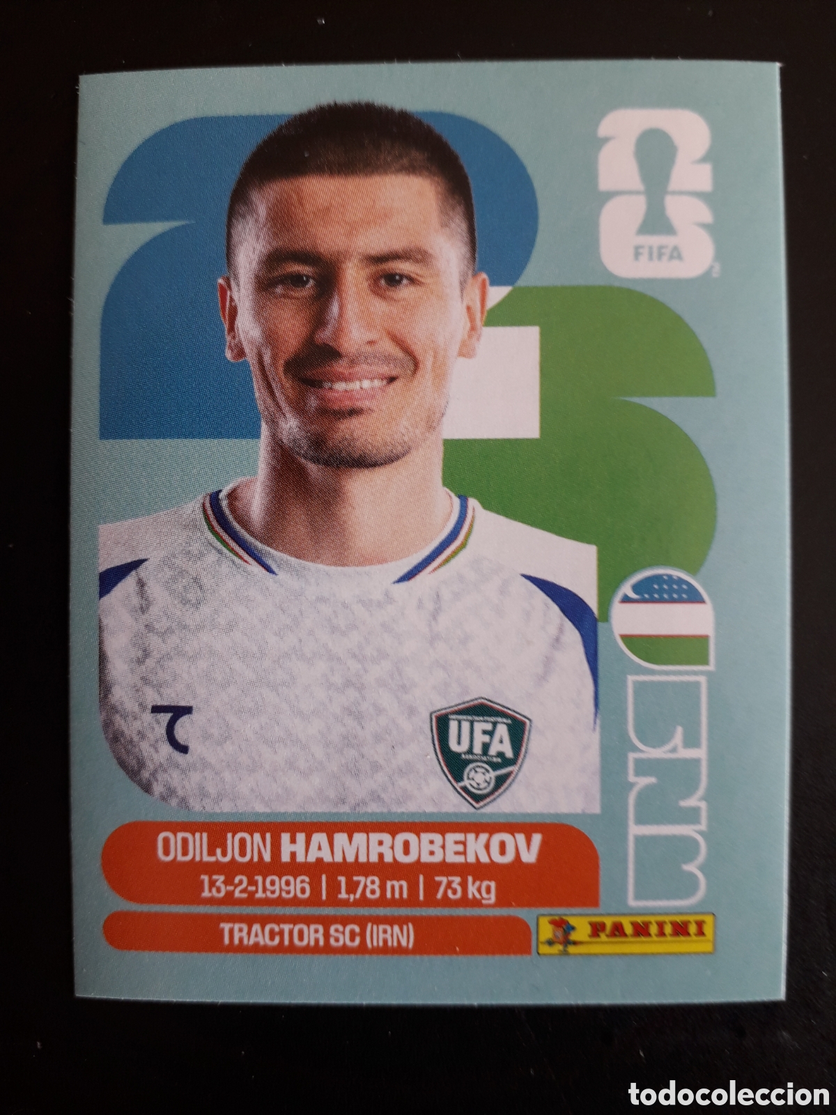 Cromos de F&uacute;tbol: HAMROBEKOV UZBEKISTAN UZB 10 MUNDIAL F&Uacute;TBOL 2026 FIFA WORLD CUP PANINI SIN PEGAR PEDIDO M&Iacute;NIMO 3&euro;