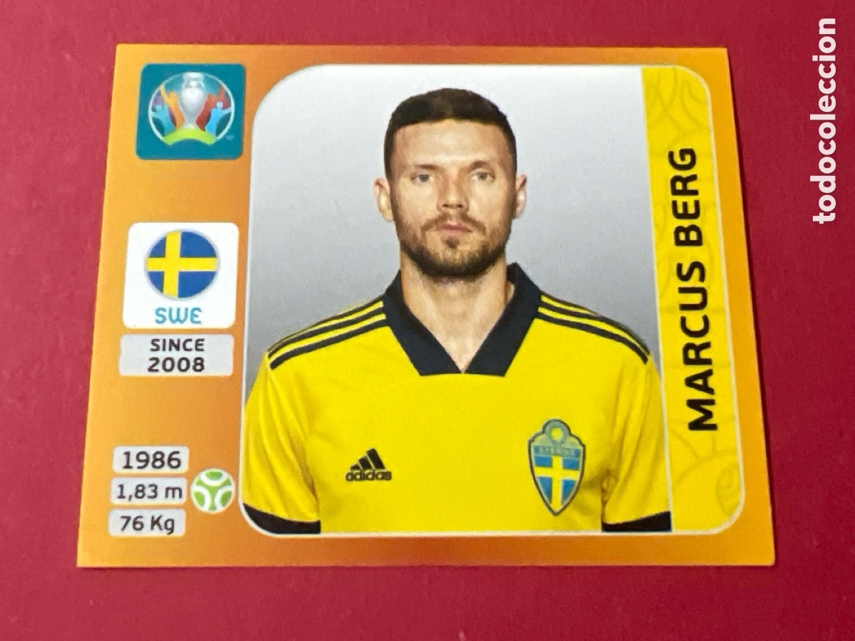 Cromos de F&uacute;tbol: E1498. Marcus Berg n&deg;563 Tournament Edition Uefa Euro 2020 Suecia