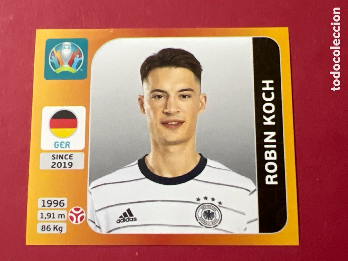 Cromos de F&uacute;tbol: E1547. 610 ROBIN KOCH ALEMANIA TOURNAMENT EDITION CROMO PANINI EUROCOPA 2020 2021 EURO 20 21