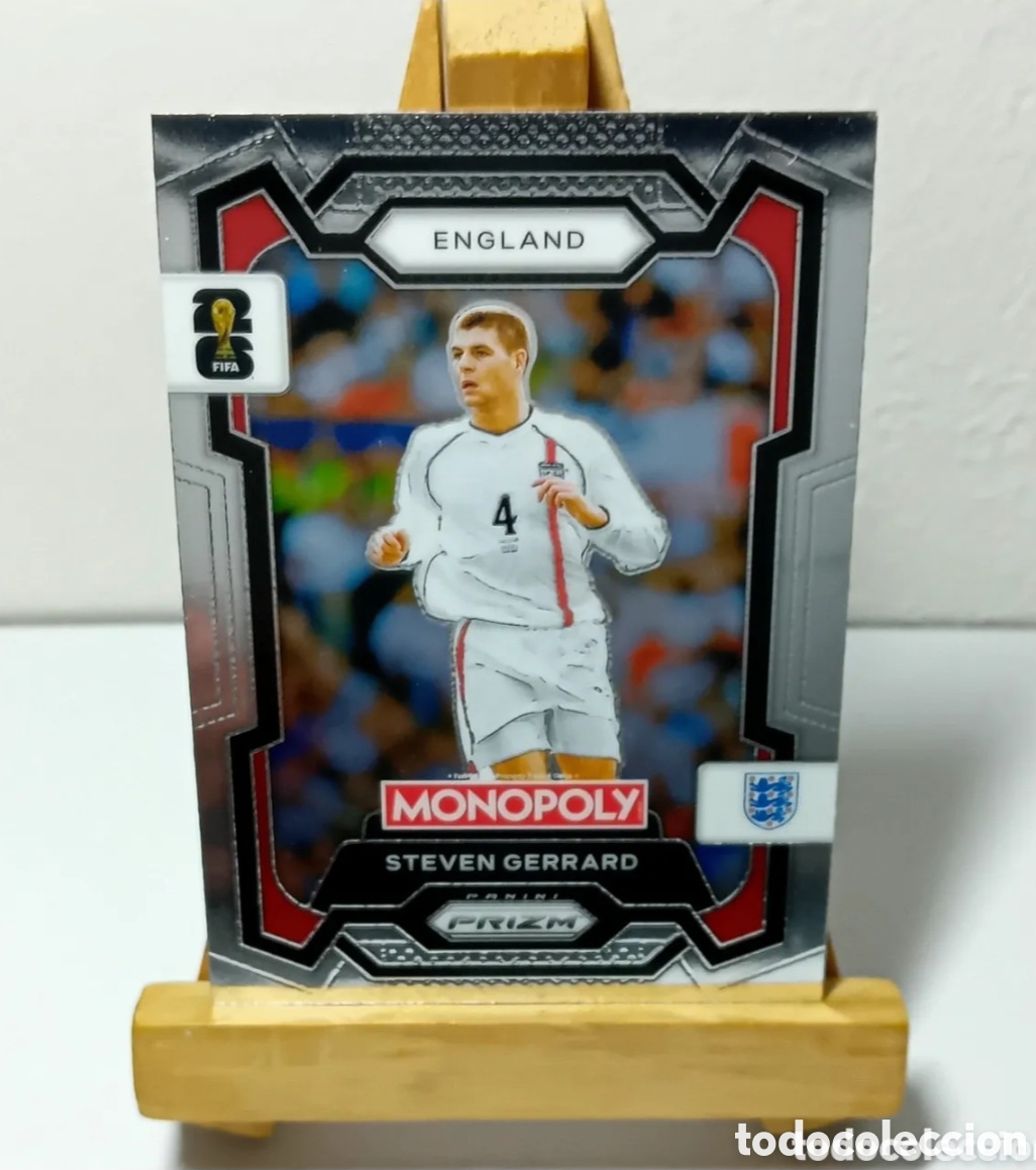 Football Stickers: STEVEN GERRARD 2026 INGLATERRA MONOPOLY PRIZM PANINI N&deg;23.