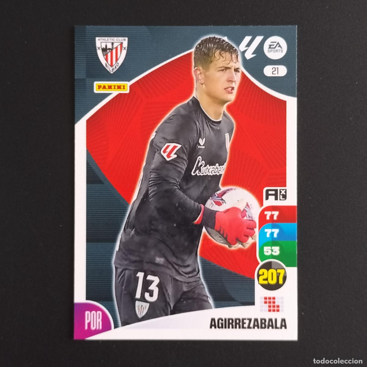 Football Stickers: 21 AGIRREZABALA ATHLETIC BILBAO CROMOS ADRENALYN XL LALIGA CARD 2024 2025 24 25 PANINI