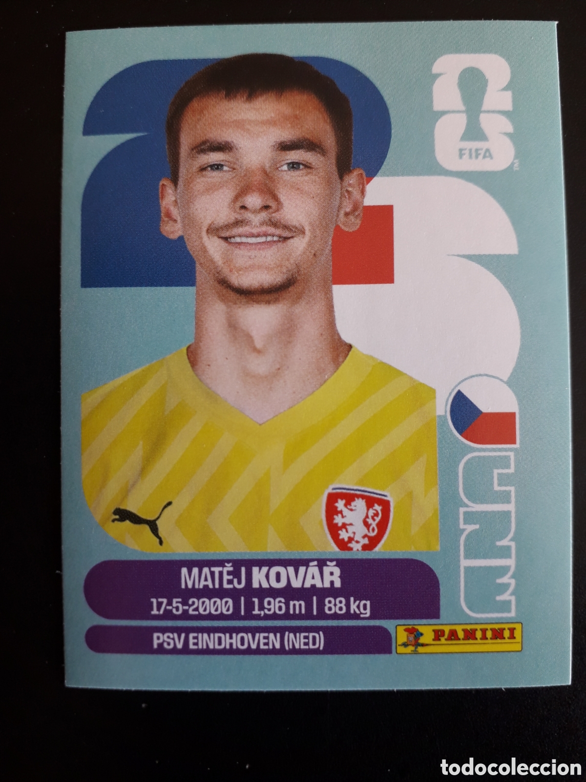 Football Stickers: KOV&Aacute;Ř REP CHECA/CHEQUIA CZE 2 MUNDIAL F&Uacute;TBOL 2026 FIFA WORLD CUP PANINI SIN PEGAR PEDIDO M&Iacute;NIMO 3&euro;.